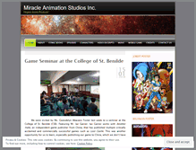 Tablet Screenshot of miracleanimationstudiosinc.com